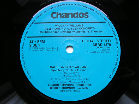 VAUGH WILLIAMS: SYMPHONY No. 6 /TUBA CONCERTO     HARRILD / LONDON SYMPHONY / HANDLEY     ABRD 1379