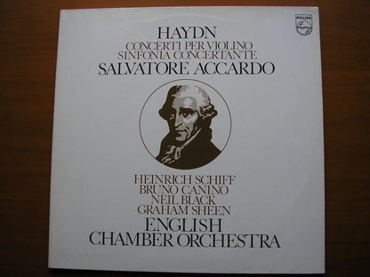 HAYDN: VIOLIN CONCERTOS / SINFONIA CONCERTANTE     ACCARDO / SCHIFF / BLACK / SHEEN / ENGLISH CHAMBER ORCHESTRA    91 7195
