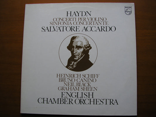 HAYDN: VIOLIN CONCERTOS / SINFONIA CONCERTANTE     ACCARDO / SCHIFF / BLACK / SHEEN / ENGLISH CHAMBER ORCHESTRA    91 7195