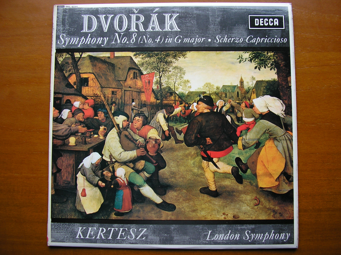 SXL 6044  DVORAK: SYMPHONY No. 8 / SCHERZO CAPRICCIOSO     KERTESZ / LONDON SYMPHONY     ED3