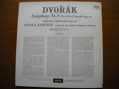SXL 6044  DVORAK: SYMPHONY No. 8 / SCHERZO CAPRICCIOSO     KERTESZ / LONDON SYMPHONY     ED3