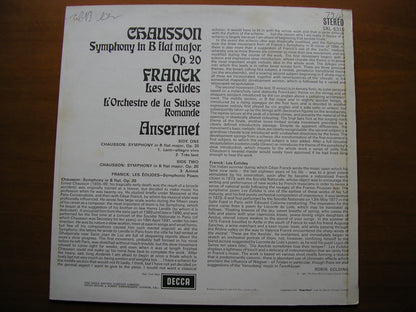 SXL 6310  CHAUSSON: SYMPHONY in B  / FRANCK: LES EOLIDES      ANSERMET / SUISSE ROMANDE    ED3