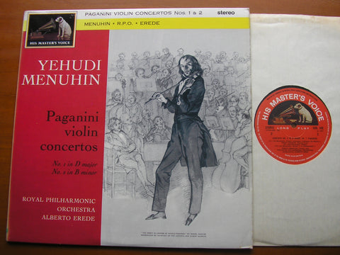 PAGANINI: VIOLIN CONCERTOS Nos. 1 & 2 YEHUDI MENUHIN / ROYAL PHILHARMONIC ORCHESTRA / ALBERTO EREDE ASD 440