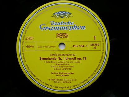 RACHMANINOV: SYMPHONY No. 1        MAAZEL / BERLIN PHILHARMONIC     413 784