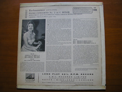 RACHMANINOV: PIANO CONCERTO No. 2      LYMPANY / ROYAL PHILHARMONIC / SARGENT    CSD 1388