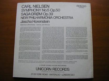 NIELSEN: SYMPHONY No. 5 / SAGA - DROM     HORENSTEIN / NEW PHILHARMONIA    RHS 300