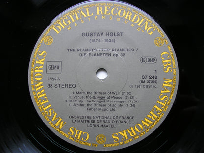 HOLST: THE PLANETS     MAAZEL / FRENCH NATIONAL ORCHESTRA      D37249