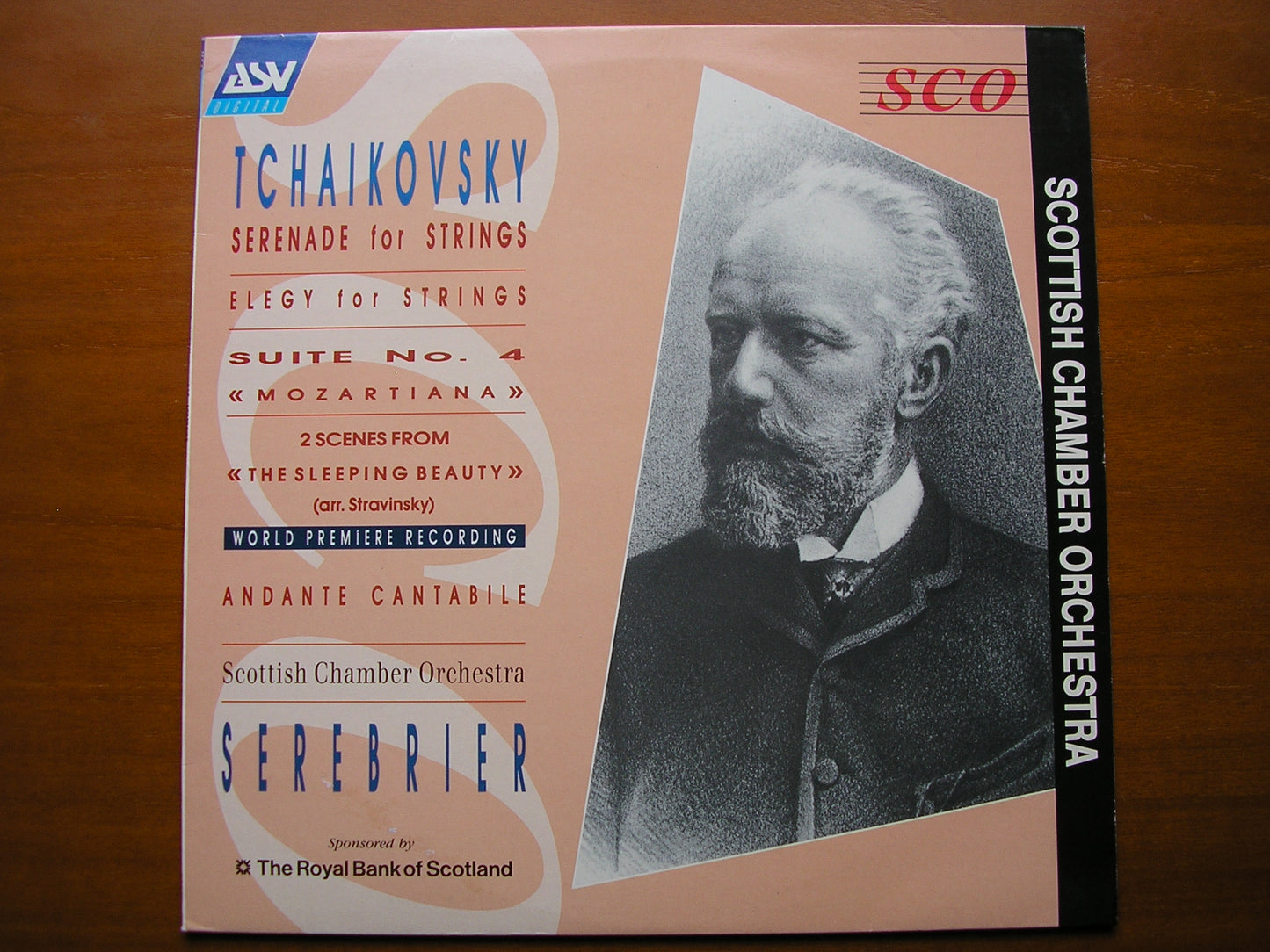 TCHAIKOVSKY: SERENADE FOR STRINGS / SUITE No. 4 'Mozartiana' / ELEGY      SEREBRIER / SCOTTISH CHAMBER ORCHESTRA   DCA 719