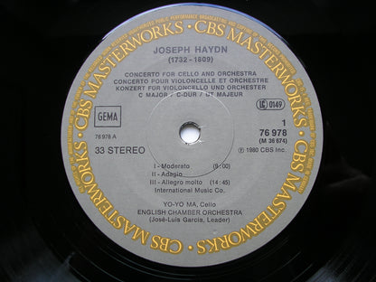 HAYDN: CELLO CONCERTOS in  C  &  D     YO-YO MA / ENGLISH CHAMBER ORCHESTRA     76978
