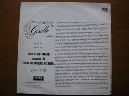 SXL 6002  ADAM: GISELLE     KARAJAN / VIENNA PHILHARMONIC     ED 1