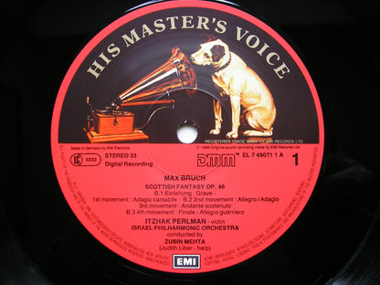BRUCH: VIOLIN CONCERTO No. 2 / SCOTTISH FANTASY     PERLMAN / ISRAEL PHILHARMONIC / MEHTA     7 49071