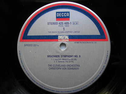 BRUCKNER: SYMPHONY No. 9     DOHNANYI / CLEVELAND ORCHESTRA     425 405