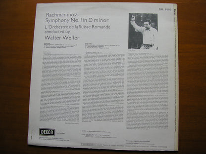 RACHMANINOV: SYMPHONY No. 1        WELLER / SUISSE ROMANDE     SXL 6583