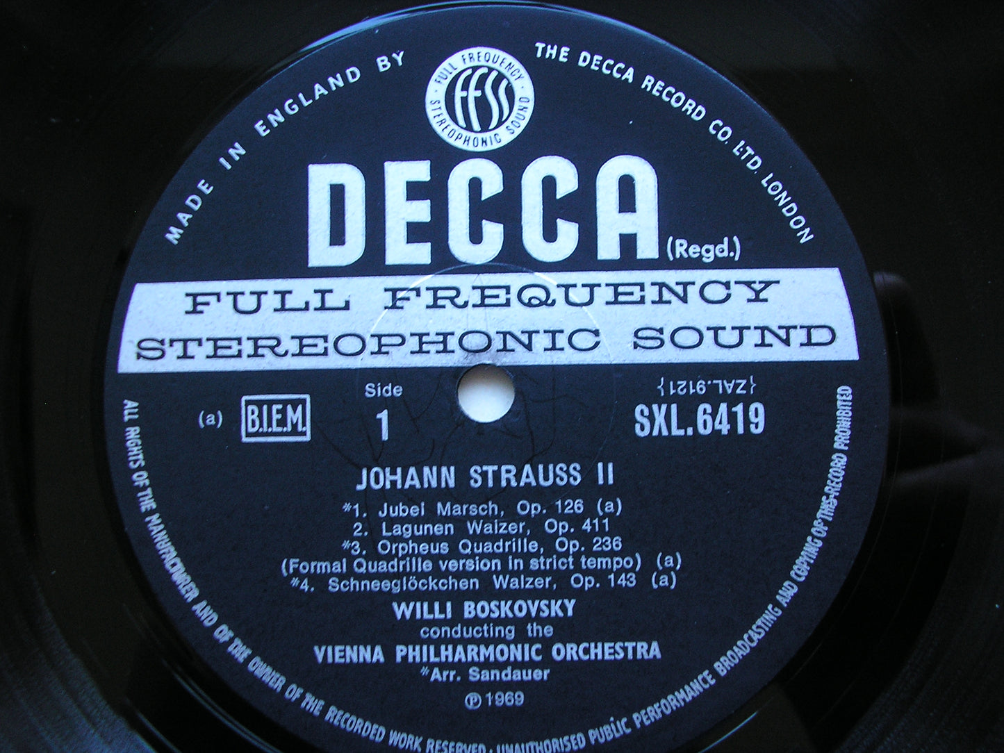 SXL 6419 VIENNA IMPERIAL: MUSIC OF JOHANN STRAUSS      BOSKOVSKY /VIENNA PHILHARMONIC    ED3