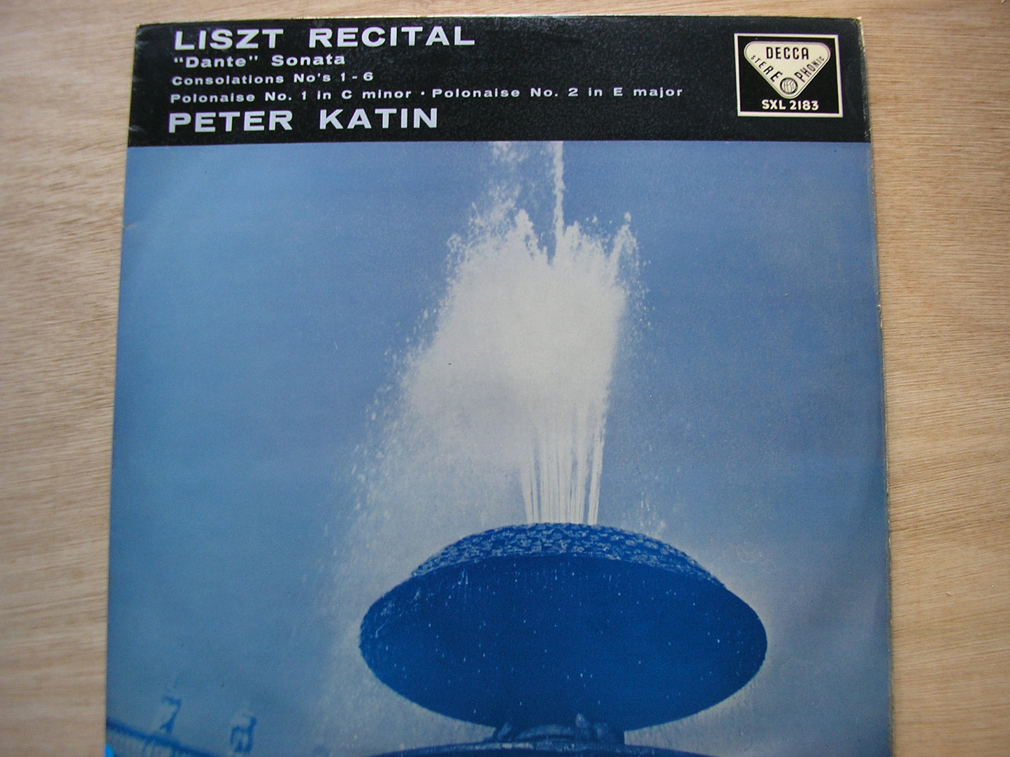 LISZT: PIANO MUSIC     PETER KATIN     SXL 2183