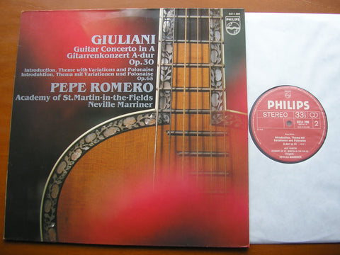 GIULIANI: GUITAR CONCERTO Op. 30 / INTRO, THEME & VARIATIONS & POLONAISE Op. 65      ROMERO / ASMIF / MARRINER    6514 296