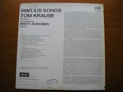 SXL 6314  SIBELIUS: SONGS     TOM KRAUSE / PENTTI KOSKIMIES   ED2