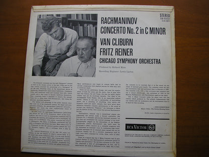 RACHMANINOV: PIANO CONCERTO No. 2      VAN CLIBURN / CHICAGO SYMPHONY / REINER     SB 6502