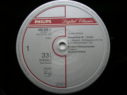 MAHLER: SYMPHONY No. 1       HAITINK / BERLIN PHILHARMONIC      420 936