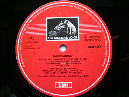 RACHMANINOV: PIANO CONCERTO No. 2      ALEXEEV / ROYAL PHILHARMONIC / FEDOSEYEV     ASD 3457
