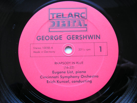 GERSHWIN: RHAPSODY IN BLUE / AN AMERICAN IN PARIS     LIST / CINCINNATI SYMPHONY / KUNZEL     DG-10058