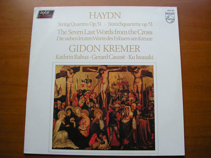 HAYDN: THE SEVEN LAST WORDS FROM THE CROSS  Op. 51      KREMER / RABUS / CAUSSE / IWASAKI      6514 153