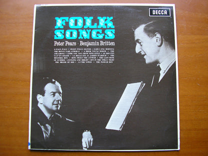 SXL 6007  FOLK SONGS    PETER PEARS & BENJAMIN BRITTEN     ED 1