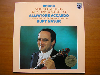 BRUCH: VIOLIN CONCERTOS Nos. 1 & 2      ACCARDO / LEIPZIG GEWANDHAUS / MASUR      9500 422