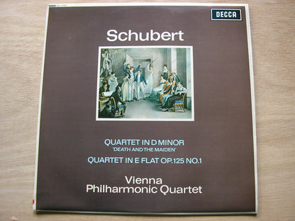 SCHUBERT: QUARTET IN D 'Death & The Maiden' / QUARTET in E     VIENNA PHILHARMONIC QUARTET     SXL 6092