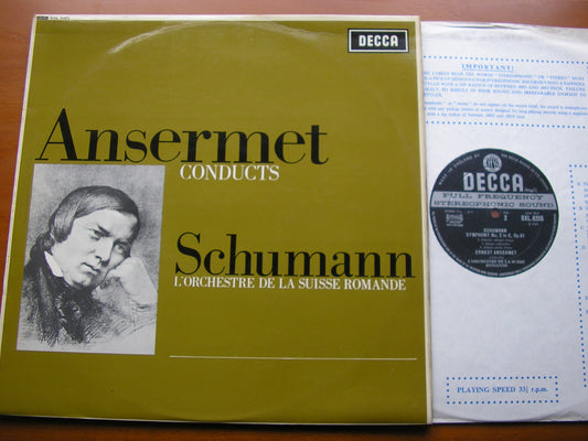 SCHUMANN: SYMPHONY No. 2 / MANFRED OVERTURE      ANSERMET / SUISSE ROMANDE     SXL 6205