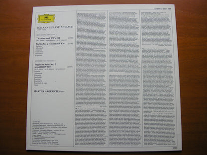 BACH: TOCCATA BWV911 / ENGLISCHE SUITE No. 2 / PARTITA BWV826 MARTHA ARGERICH DG 2531 088