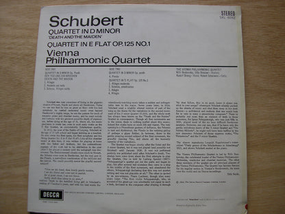 SCHUBERT: QUARTET IN D 'Death & The Maiden' / QUARTET in E     VIENNA PHILHARMONIC QUARTET     SXL 6092