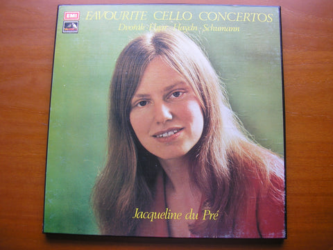 FAVOURITE CELLO CONCERTOS: DVORAK / ELGAR / SCHUMANN / HAYDN     DU PRE / BARBIROLLI / BARENBOIM / ECO / LSO / NPO   SLS 895