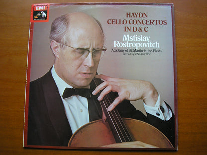 HAYDN: CELLO CONCERTOS in C  &  D      ROSTROPOVICH / ASMIF / BROWN     ASD 3255