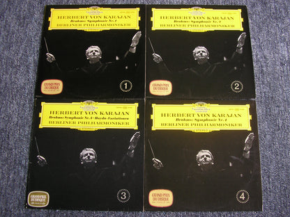 BRAHMS: THE FOUR SYMPHONIES / HAYDN VARIATIONS    KARAJAN / BERLIN PHILHARMONIC   4LP    138 924 - 927