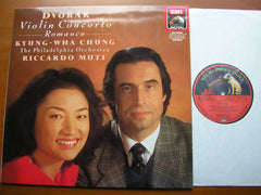 DVORAK: VIOLIN CONCERTO / ROMANCE Op. 11     KYUNG WHA CHUNG / PHILADELPHIA / RICCARDO MUTI     7 49858