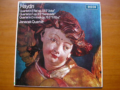 HAYDN: STRING QUARTETS  'Joke' / 'Serenade' / 'Fifths'      JANACEK QUARTET     SXL 6093
