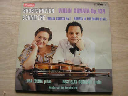 SHOSTAKOVICH: VIOLIN SONATA Op. 134 / SCHNITTKE: VIOLIN SONATA No. 1 / SONATA      EDLINA / DUBINSKY     ABRD 1089