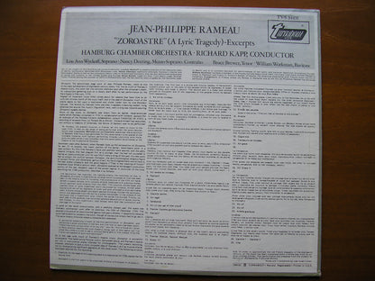 RAMEAU: ZOROASTRE (1749)   excerpts     SOLOISTS / HAMBURG CHAMBER ORCHESTRA / KAPP    TVS 34435