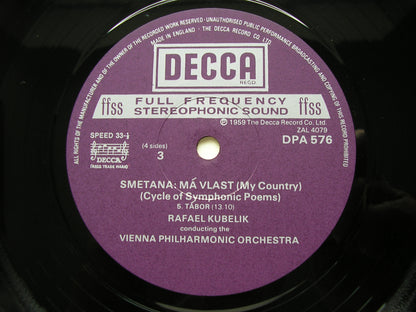 SMETANA: MA VLAST      KUBELIK / VIENNA PHILHARMONIC   2LP     DPA 575 - 6