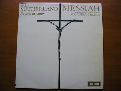SXL 6010  HANDEL: MESSIAH   highlights      SUTHERLAND / BUMBRY / LONDON SYMPHONY / BOULT     ED 1