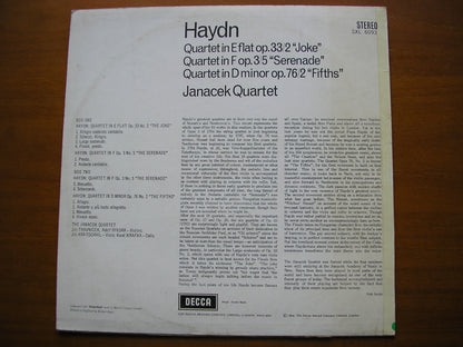 HAYDN: STRING QUARTETS  'Joke' / 'Serenade' / 'Fifths'      JANACEK QUARTET     SXL 6093