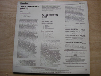 SHOSTAKOVICH: VIOLIN SONATA Op. 134 / SCHNITTKE: VIOLIN SONATA No. 1 / SONATA      EDLINA / DUBINSKY     ABRD 1089