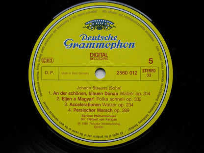 KARAJAN CONDUCTS MUSIC OF THE STRAUSS FAMILY      KARAJAN / BERLIN PHILHARMONIC    3LP     2741 003