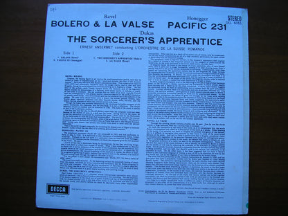 SXL 6065  RAVEL / HONEGGER / DUKAS: ORCHESTRAL WORKS     ANSERMET /SUISSE ROMANDE    ED2