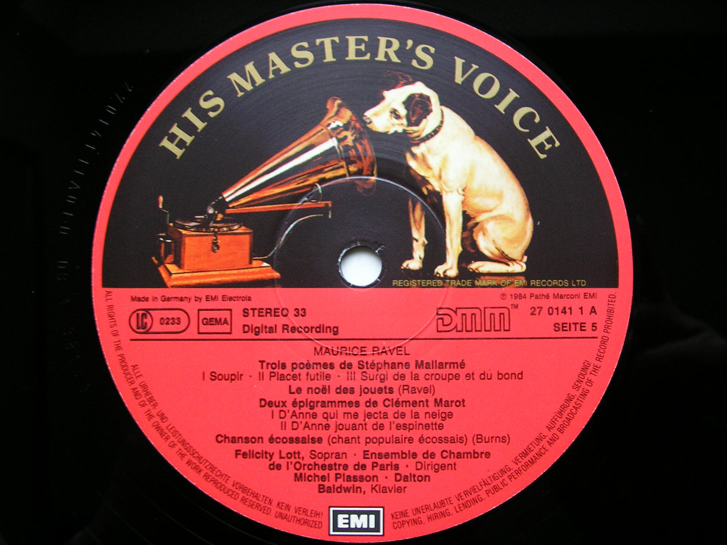 RAVEL: SONGS    BERGANZA / LOTT / MESPLE / NORMAN / BACQUIER / VAN DAM / BALDWIN / TOULOUSE ORCHESTRA / PLASSON     3LP    27 0139