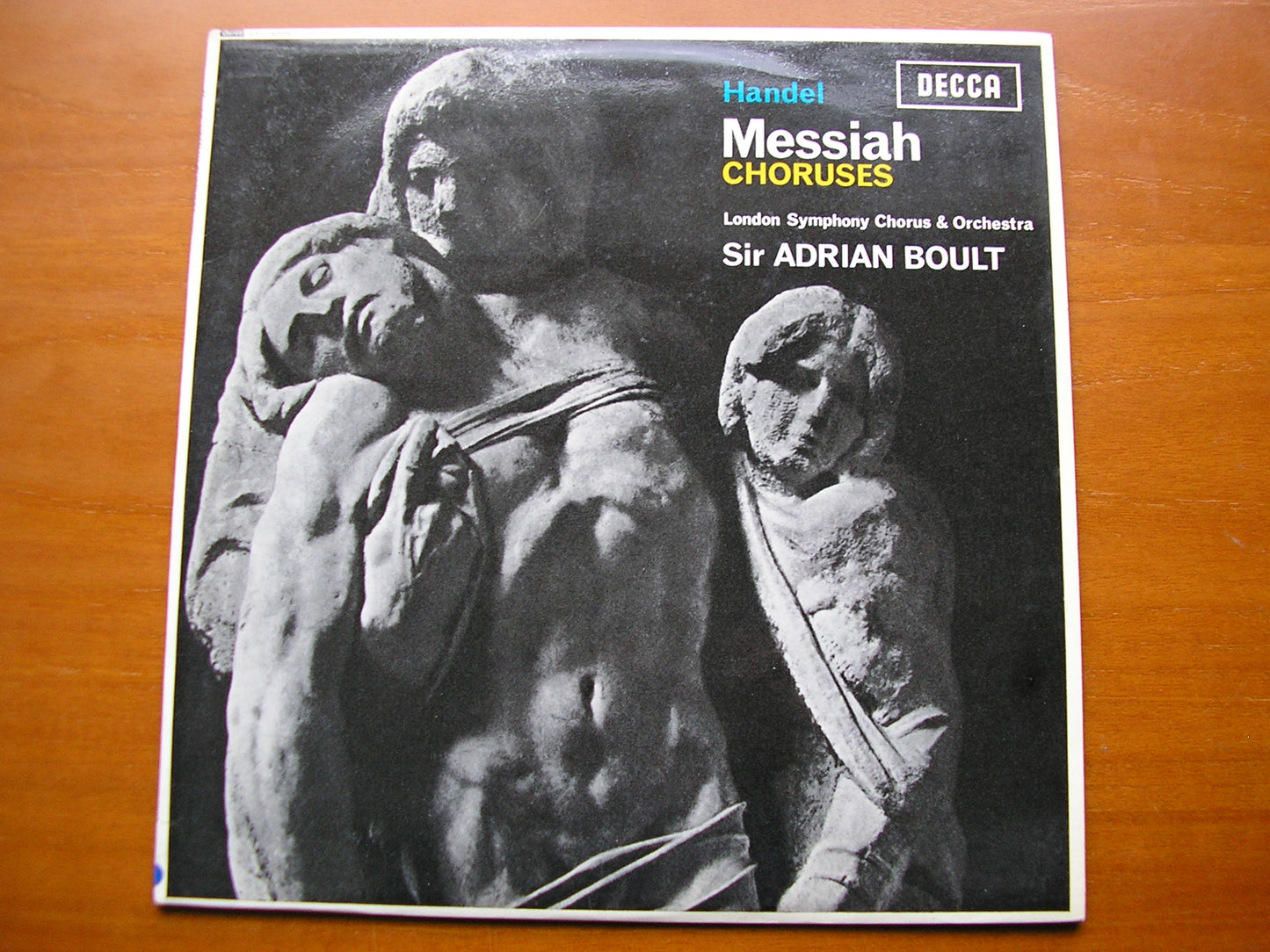 SXL 6009  HANDEL: MESSIAH   Choruses     LONDON SYMPHONY CHOIR & ORCHESTRA     SIR ADRIAN BOULT     ED 1