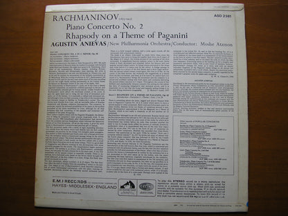 RACHMANINOV: PIANO CONCERTO No. 2 / RHAPSODY     ANIEVAS / NEW PHILHARMONIA / ATZMON     ASD 2361