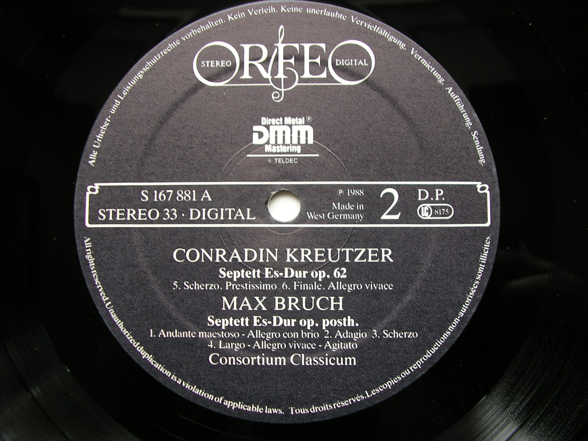 BRUCH: SEPTET / KREUTZER: SEPTET       CONSORTIUM CLASSICUM      S 167 881