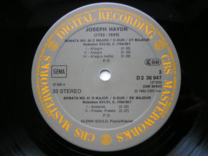 HAYDN: THE LAST SIX PIANO SONATAS     GLENN GOULD    2LP      D2 36947